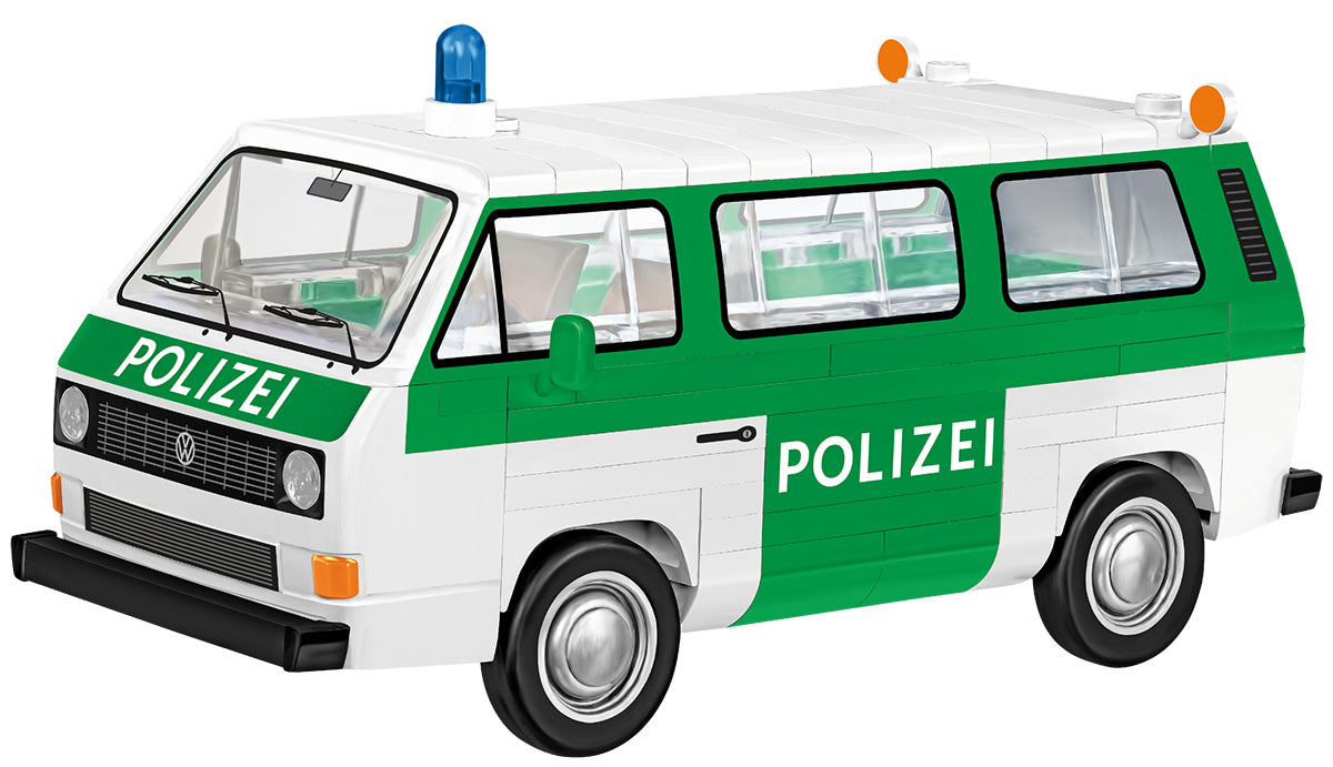 COBI Action Town Volkswagen T3 Police Bus Building Set, 144 Pieces