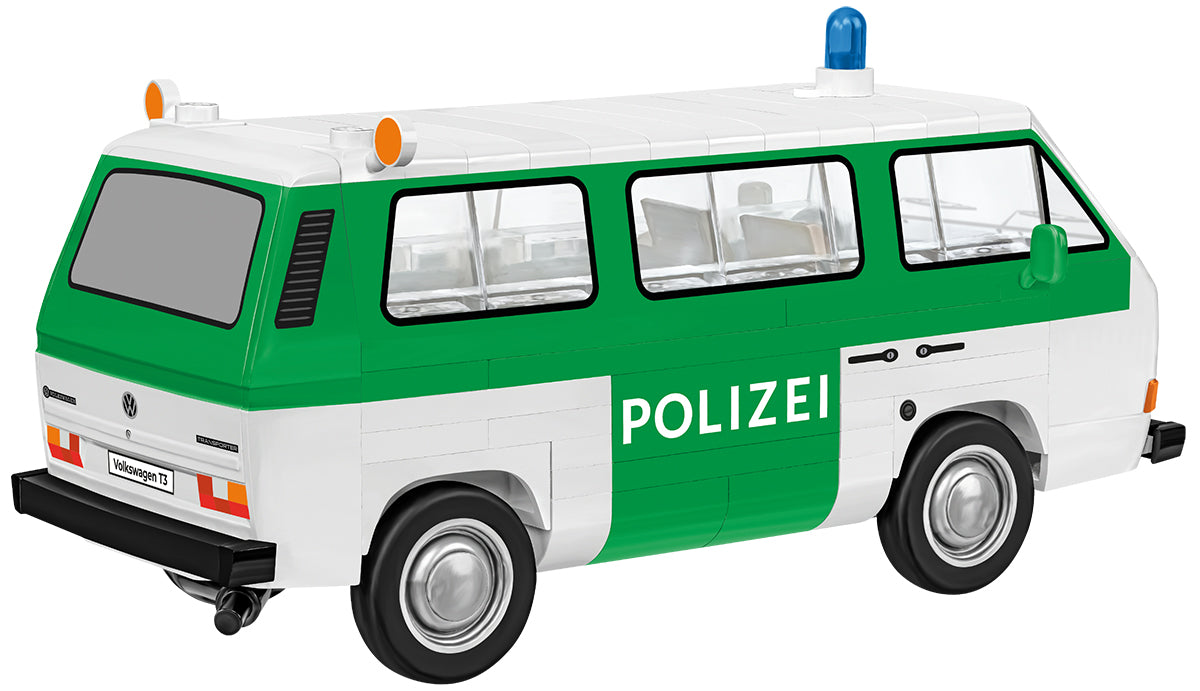COBI Action Town Volkswagen T3 Police Bus Building Set, 144 Pieces
