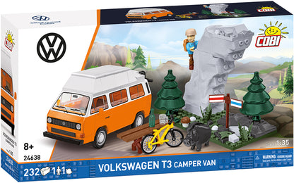 COBI Action Town Volkswagen T3 Camper Van Building Set, 232 Pieces