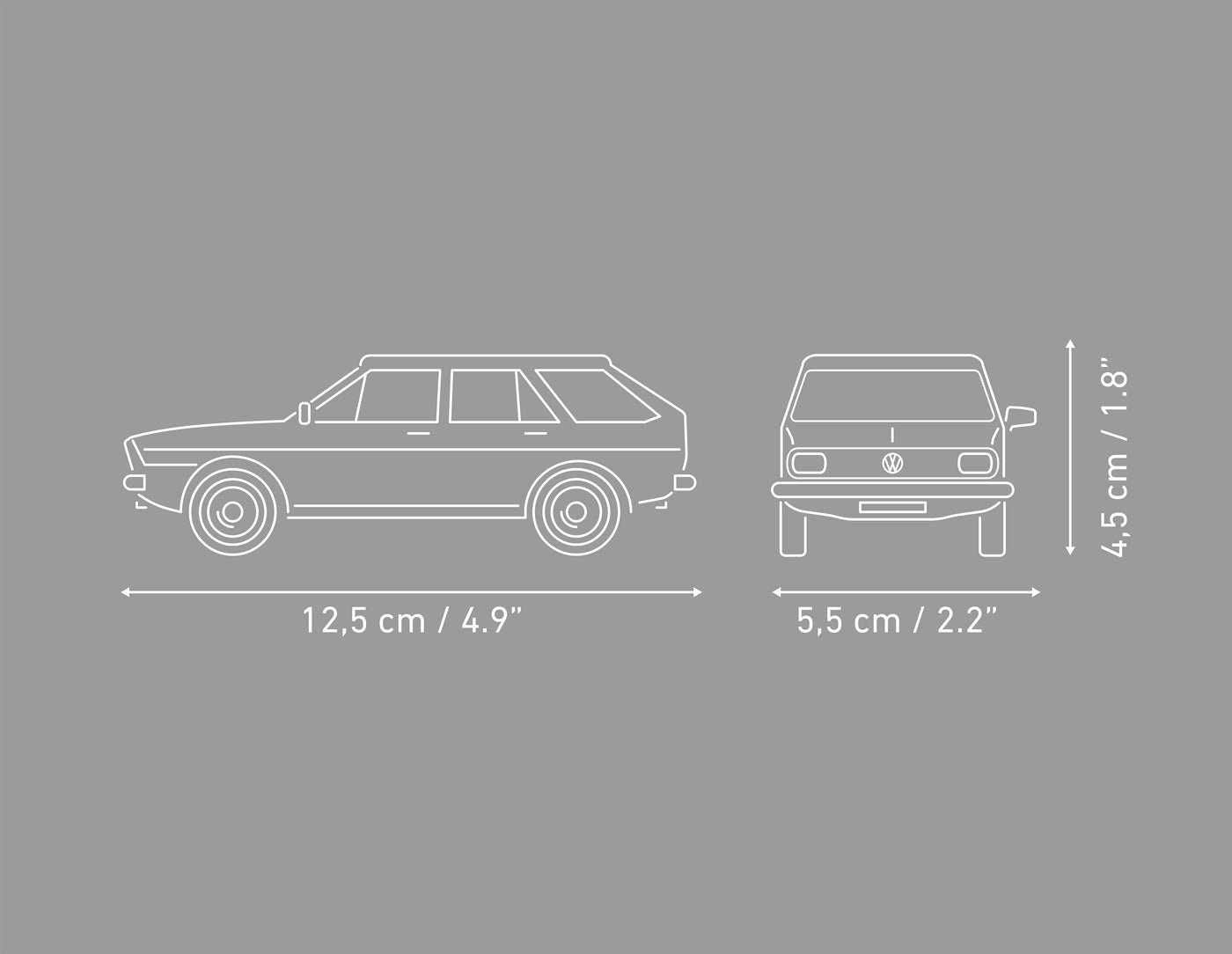 COBI Volkswagen Passat B1 Variant Vehicle Building Set, 110 Pieces