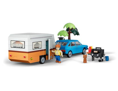 COBI Volkswagen Passat B1 with Caravan Building Set, 361 Pieces