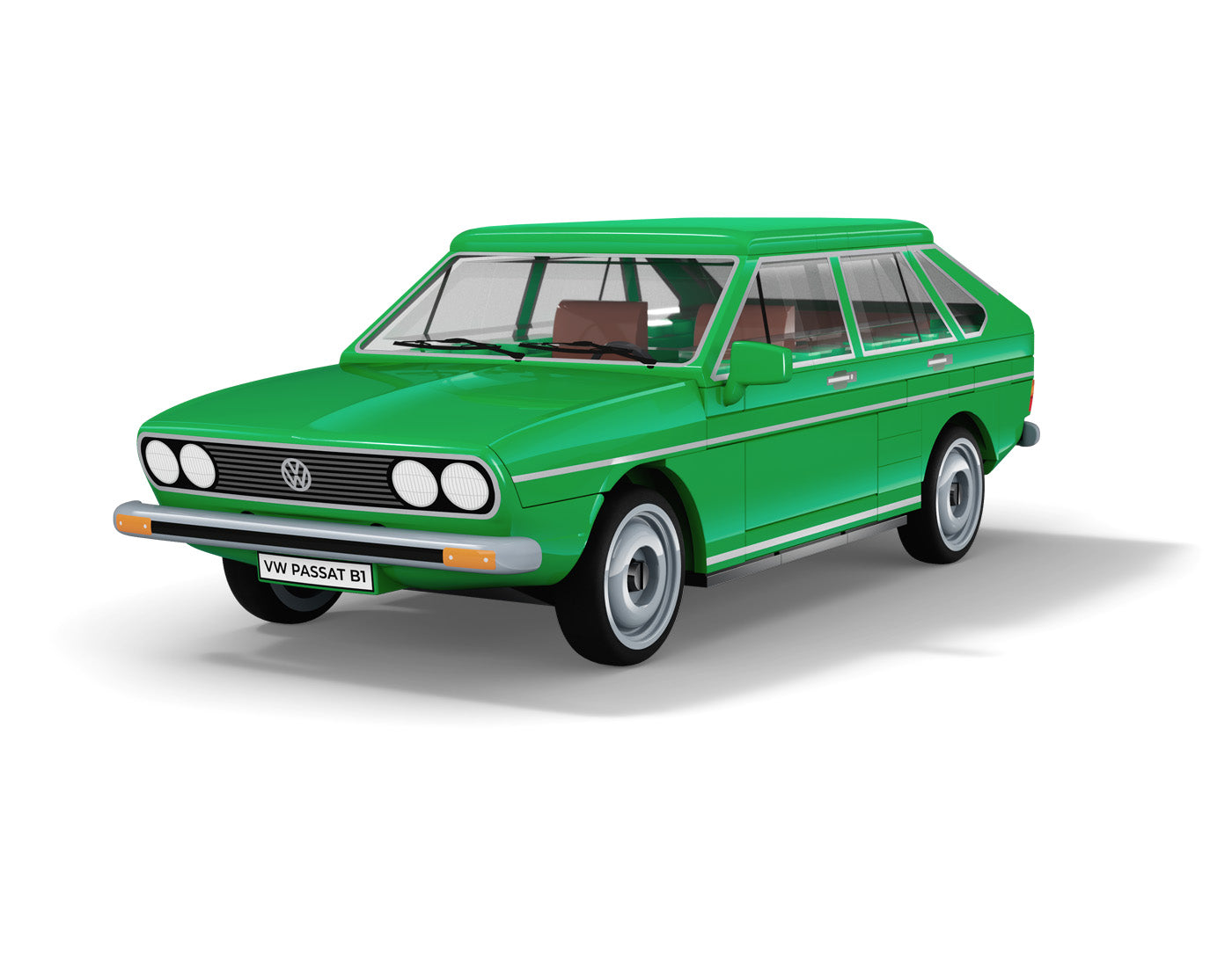 COBI Volkswagen Passat B1 Vehicle Building Set, Green Building Set, 107 Pieces