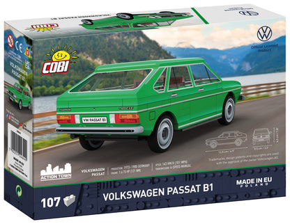 COBI Volkswagen Passat B1 Vehicle Building Set, Green Building Set, 107 Pieces