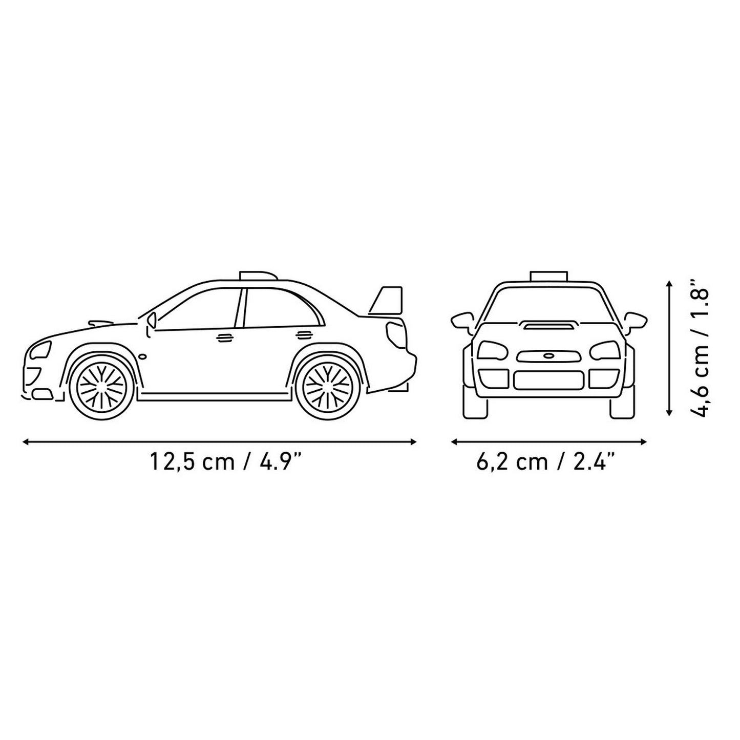 COBI Subaru Impreza WRC, 88 Pieces Building Set