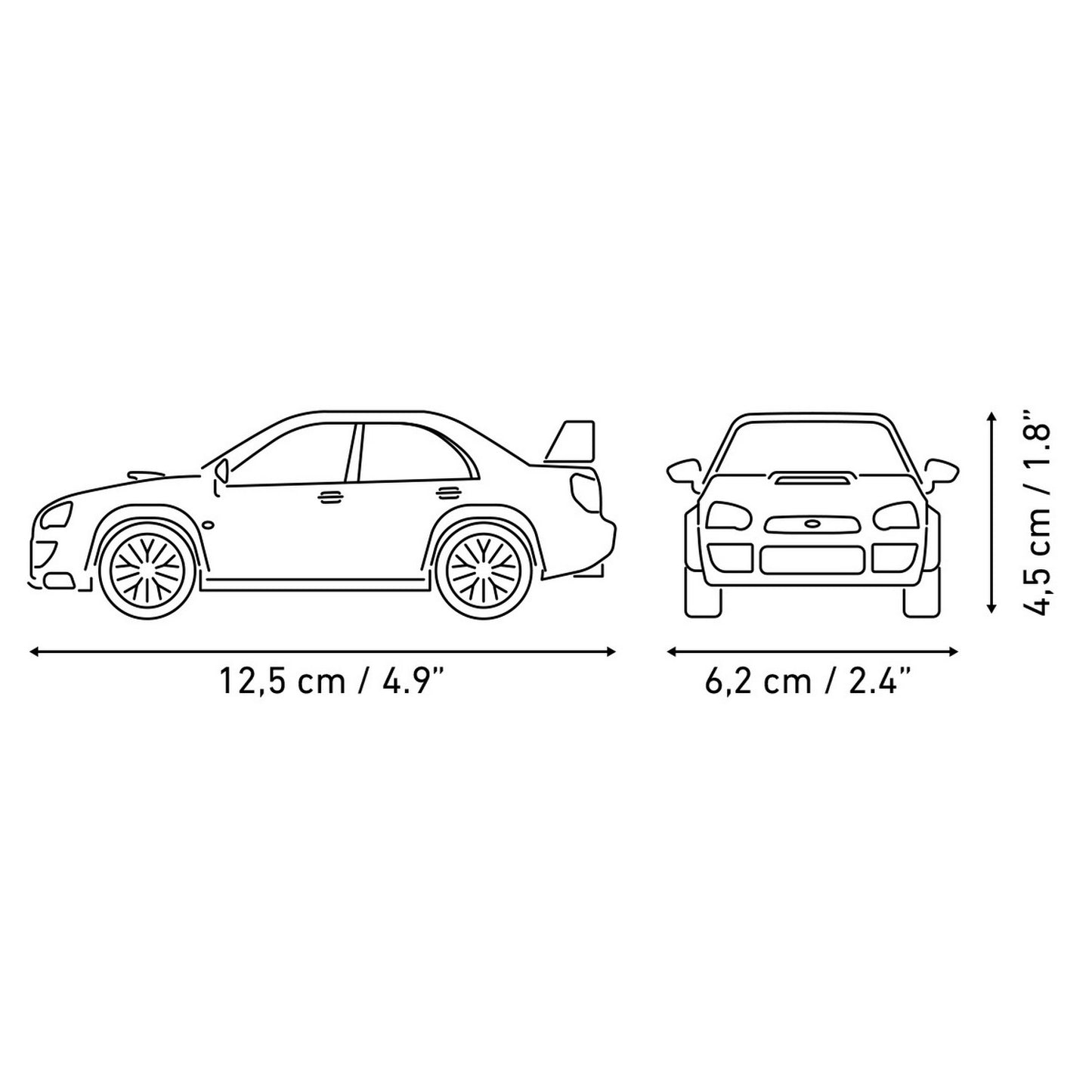 COBI Subaru Impreza WRC 2004, 206 Pieces Building Set