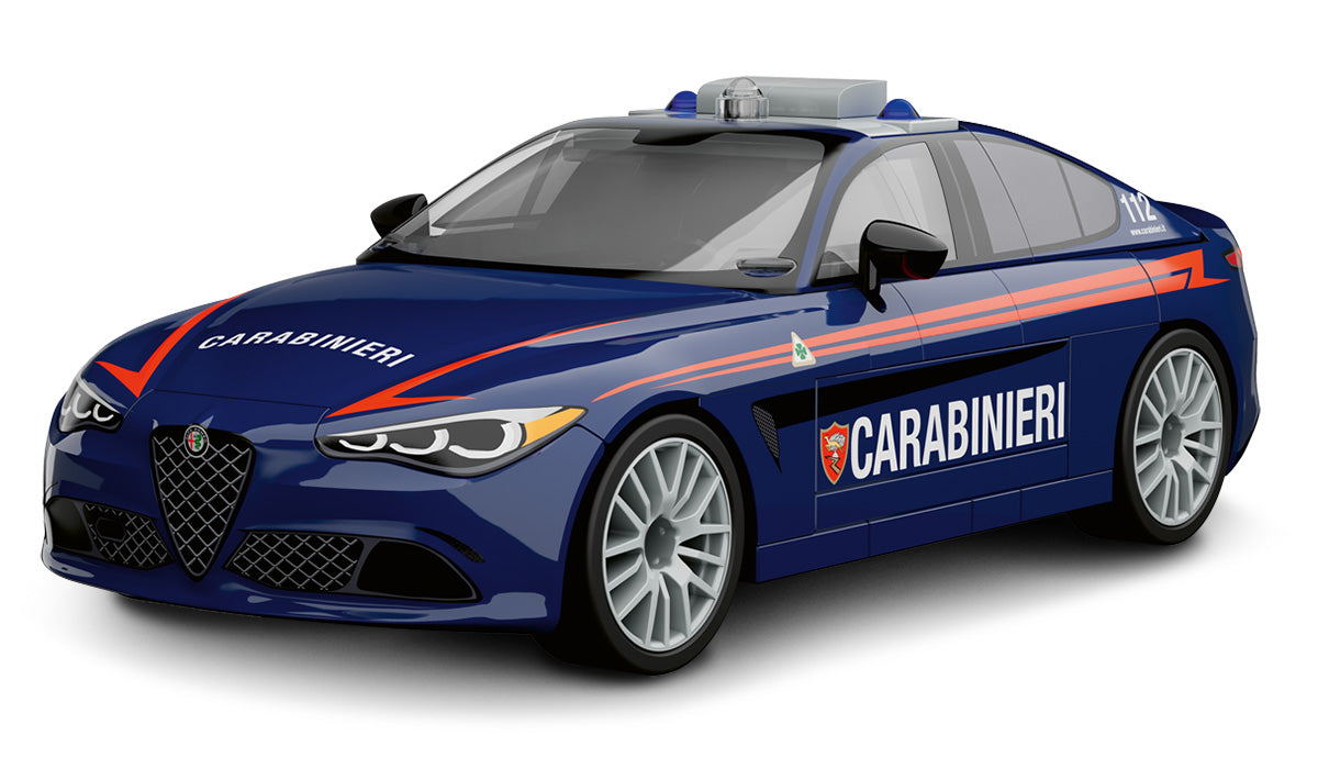 COBI Alfa Romeo Giulia Quadrifoglio, Carabinieri Vehicle Building Set, 99 Pieces