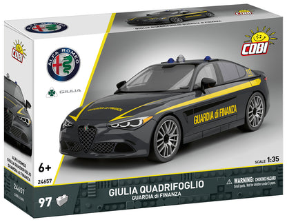 COBI Alfa Romeo Giulia Quadrifoglio Guardia di Finanza Building Set, 97 Pieces