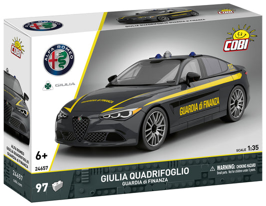 COBI Alfa Romeo Giulia Quadrifoglio Guardia di Finanza Building Set, 97 Pieces