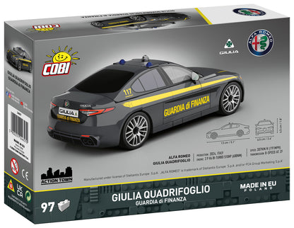 COBI Alfa Romeo Giulia Quadrifoglio Guardia di Finanza Building Set, 97 Pieces