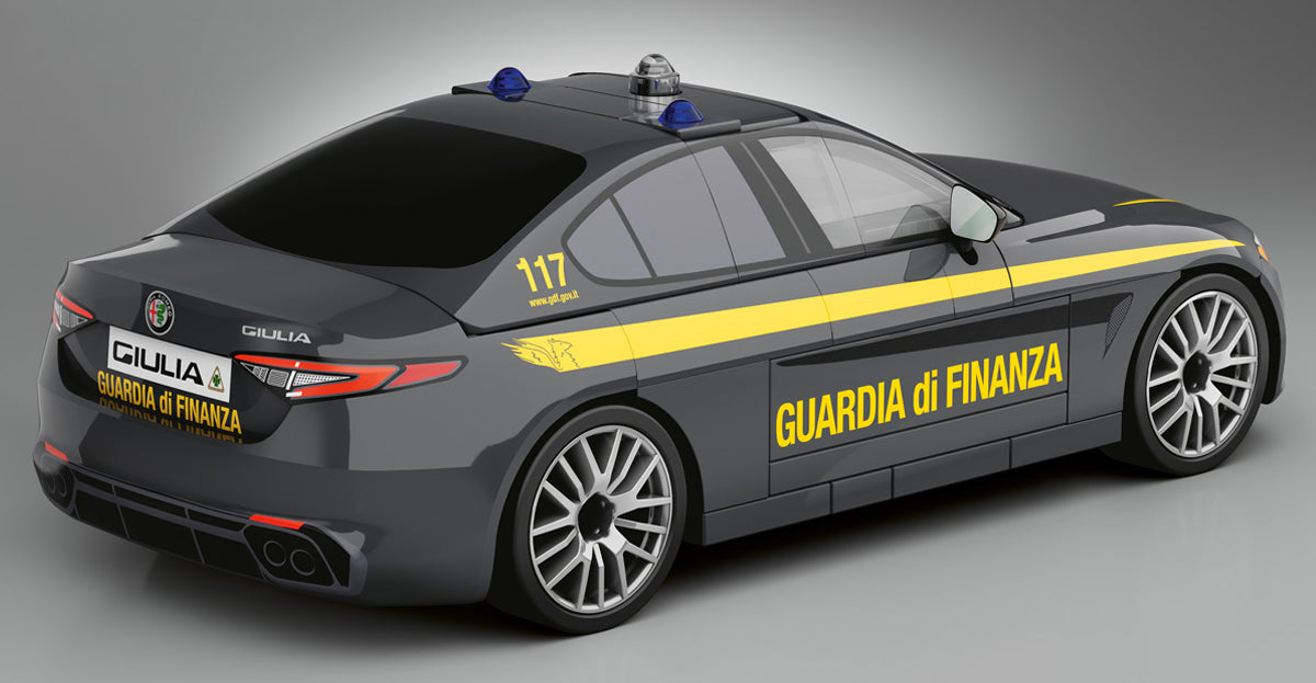 COBI Alfa Romeo Giulia Quadrifoglio Guardia di Finanza Building Set, 97 Pieces