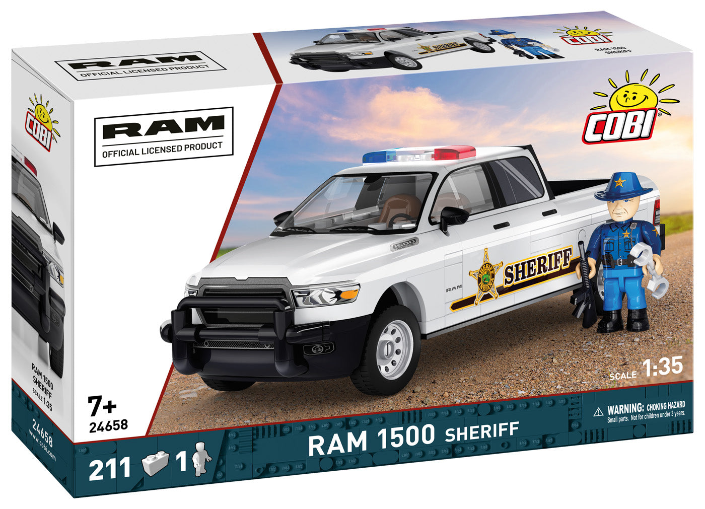 COBI RAM 1500 Hemi Sheriff Building Set, 211 Pieces
