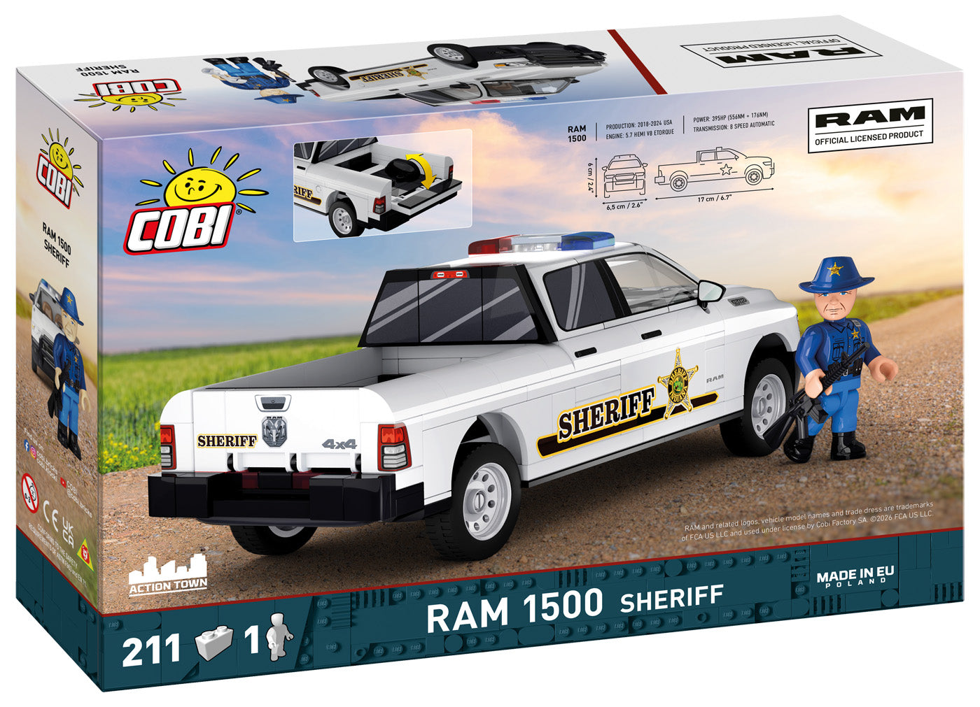 COBI RAM 1500 Hemi Sheriff Building Set, 211 Pieces