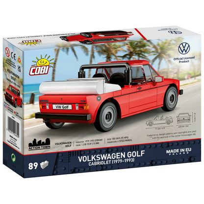 COBI Volkswagen Golf I Cabriolet Building Set, 89-pieces