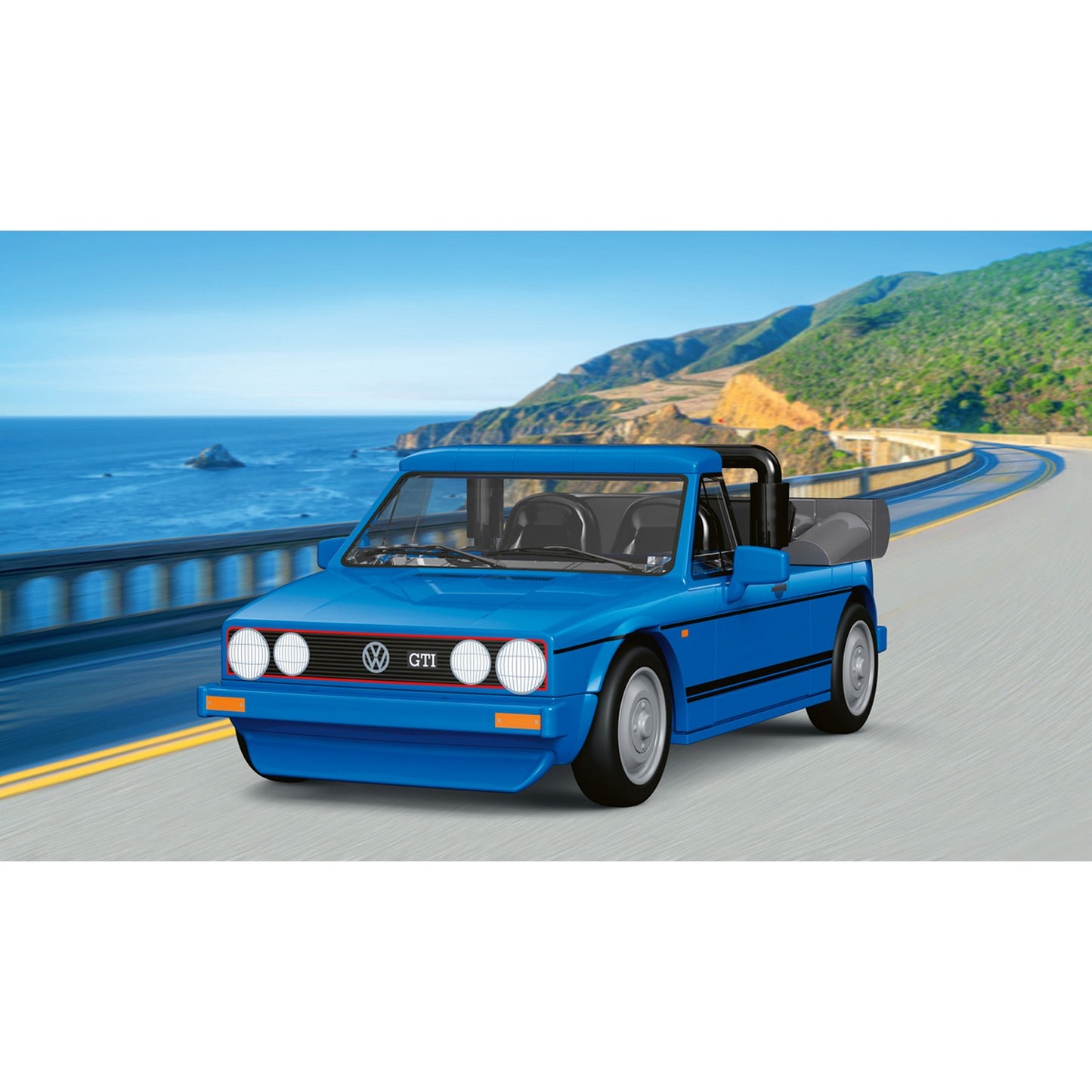 COBI Volkswagen Golf GTI British Version Cabriolet (1984) Building Set, 93-pieces
