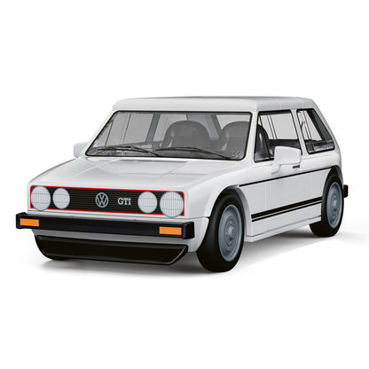 COBI Volkswagen White Golf GTI (1973-1983) Building Set, 74-pieces