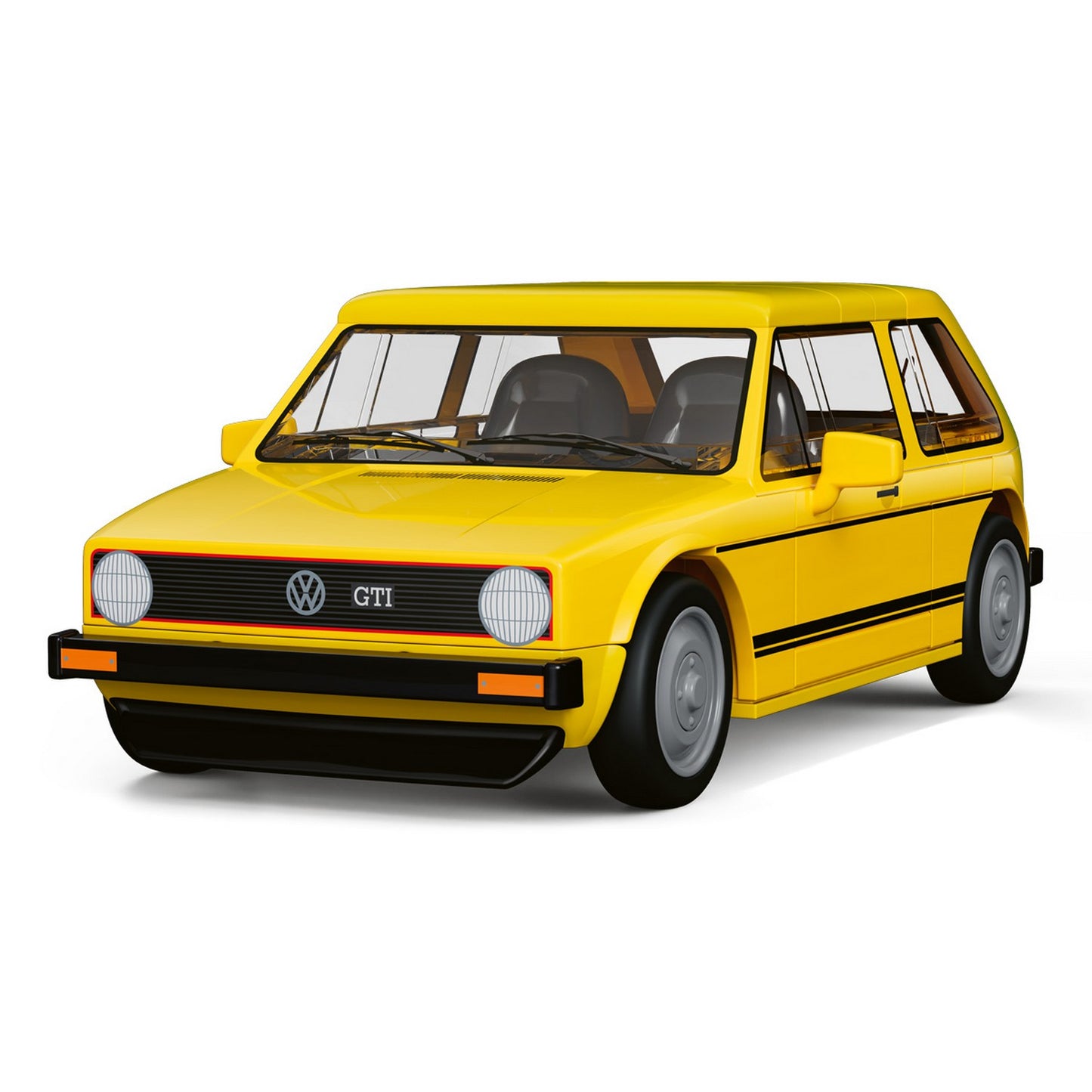 COBI Volkswagen Yellow Golf GTI (1973-1983) Building Set, 74-pieces