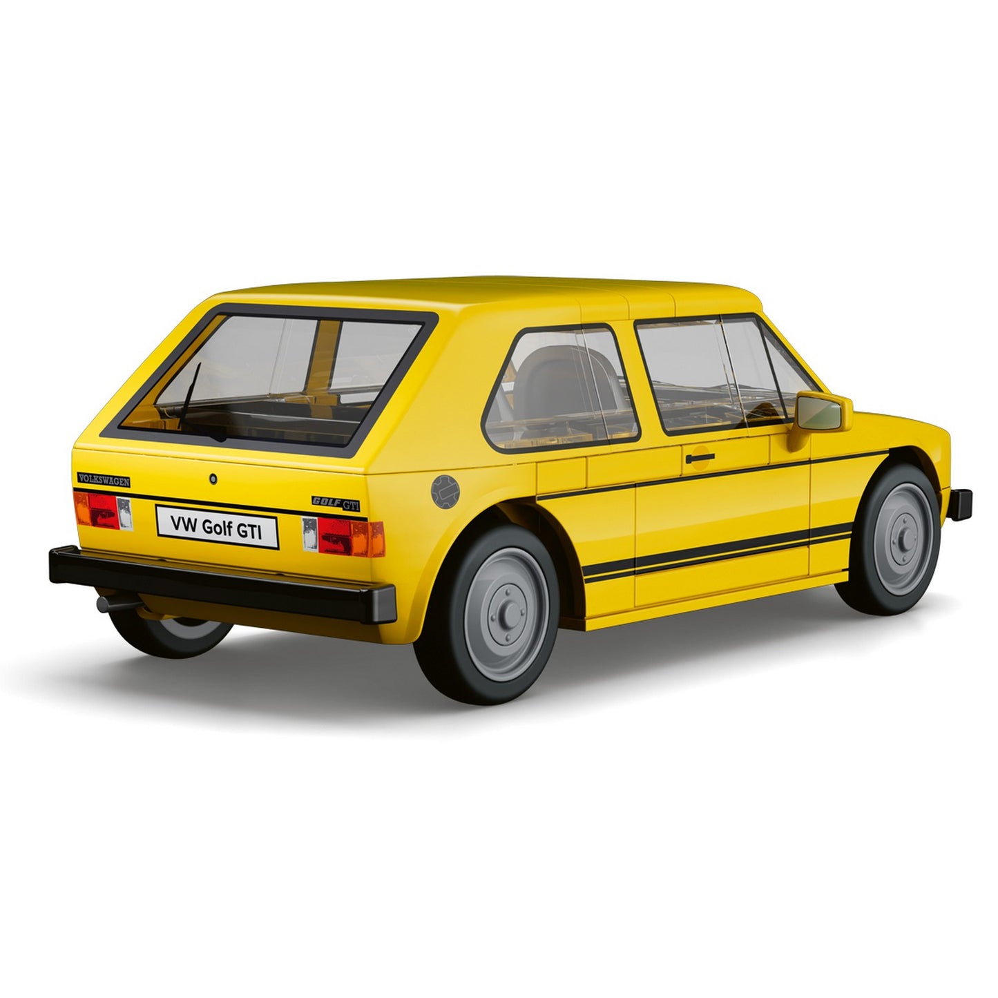 COBI Volkswagen Yellow Golf GTI (1973-1983) Building Set, 74-pieces