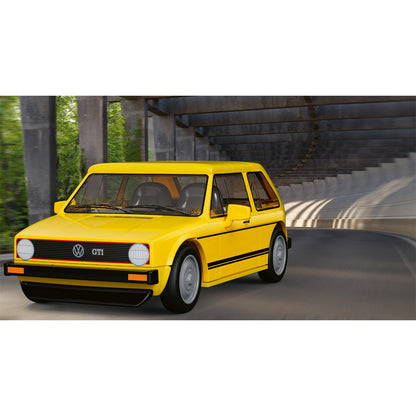 COBI Volkswagen Yellow Golf GTI (1973-1983) Building Set, 74-pieces