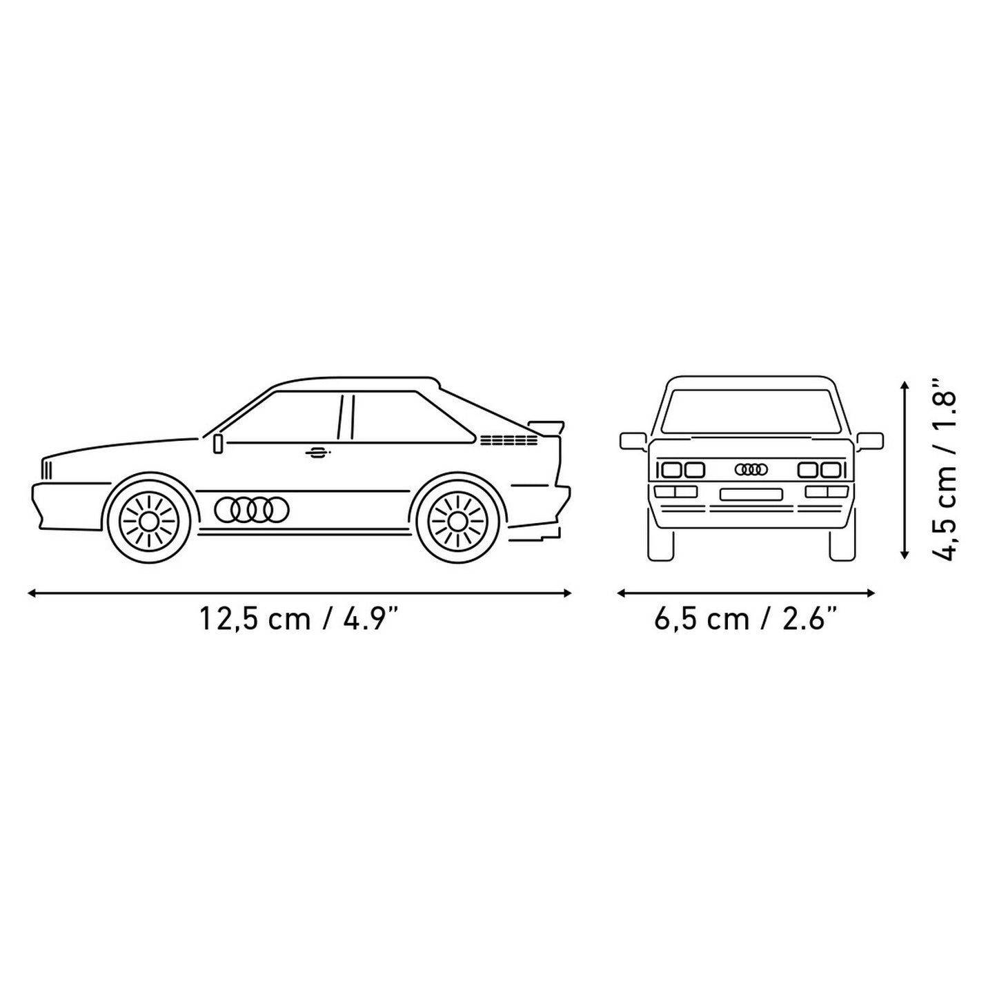 COBI Audi Quattro, White, 79 Pieces Building Set