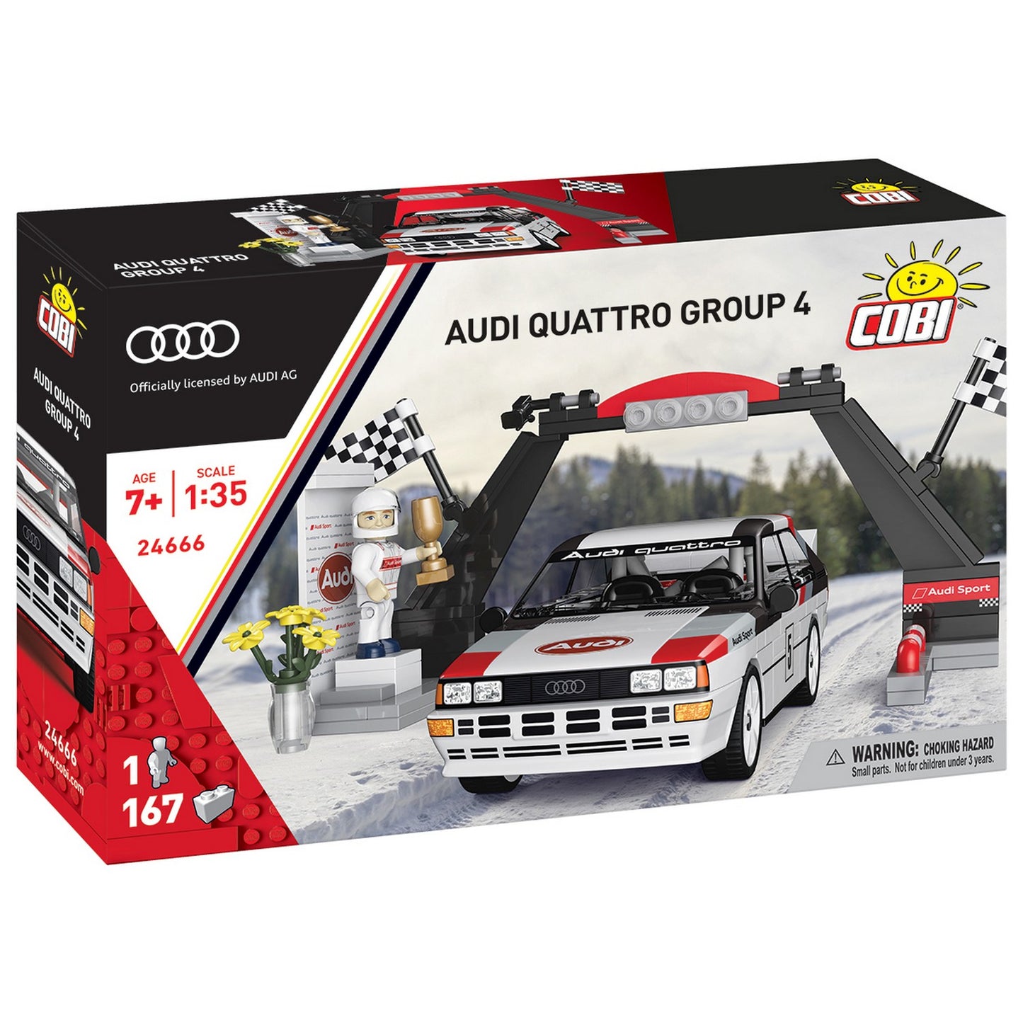 COBI Audi Quattro (1981), Group 4, 167 Pieces Building Set