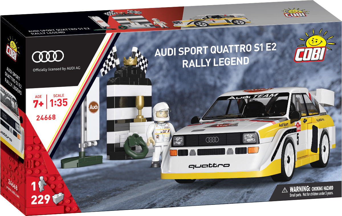 COBI Audi Sport Quattro S1 E2 Rally Legend, 1:35 scale, 229 Pieces