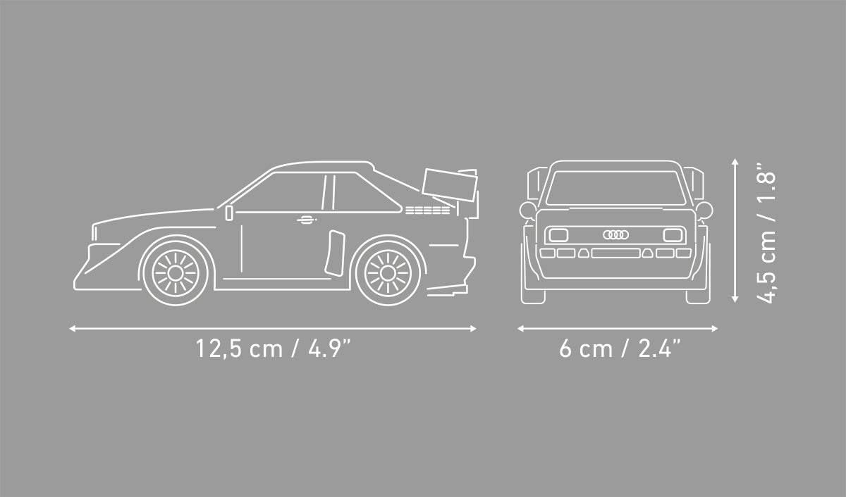 COBI Audi Sport Quattro S1 E2 Rally Legend, 1:35 scale, 229 Pieces
