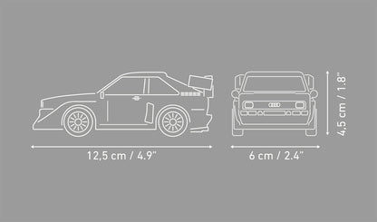 COBI Audi Sport Quattro S1 E2 Rally Legend, 1:35 scale, 229 Pieces
