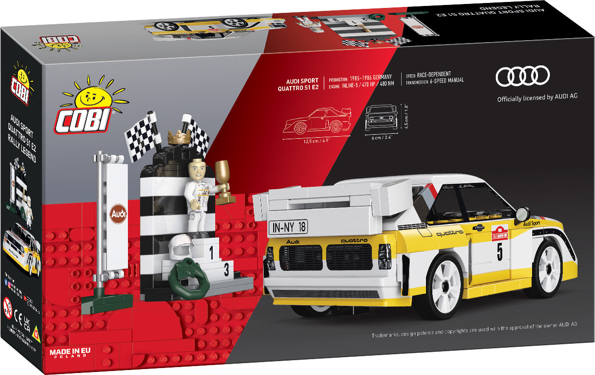 COBI Audi Sport Quattro S1 E2 Rally Legend, 1:35 scale, 229 Pieces
