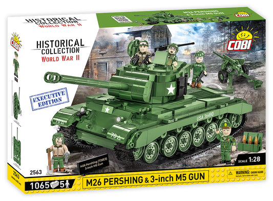 COBI Historical Collection WWII M26 Pershing & 3-Inch M5 EXECUTIVE EDITION