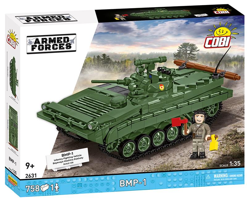 COBI Armed Forces BMP-1 (Boyevaya Mashina Pekhoty 2-in-1 DDR/RUS) Building Set, 758 Pieces