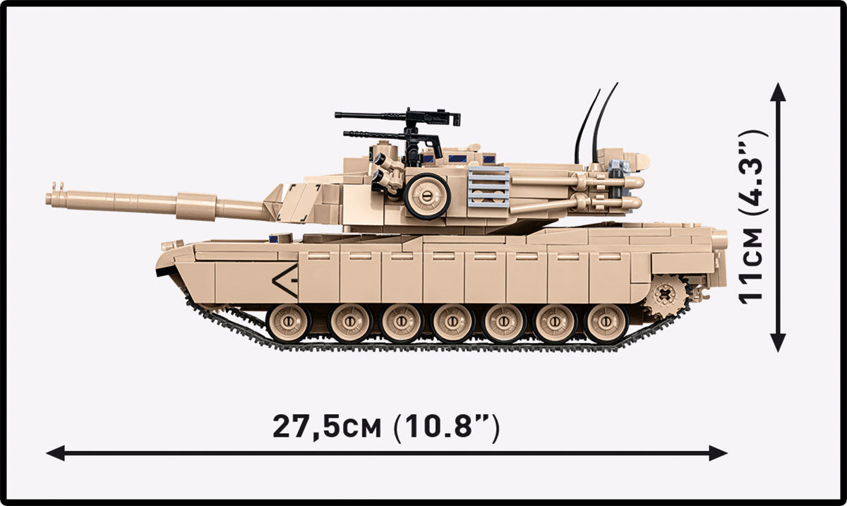 COBI Armed Forces M1A2 ABRAMS (US) Tank Building Set, 1025 Pieces