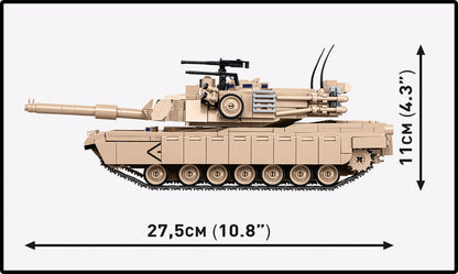 COBI Armed Forces M1A2 ABRAMS (US) Tank Building Set, 1025 Pieces