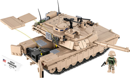 COBI Armed Forces M1A2 ABRAMS (US) Tank Building Set, 1025 Pieces
