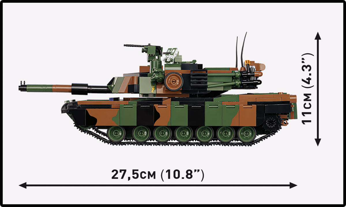COBI Armed Forces M1A2 ABRAMS (PL) Tank Building Set, 1065 Pieces