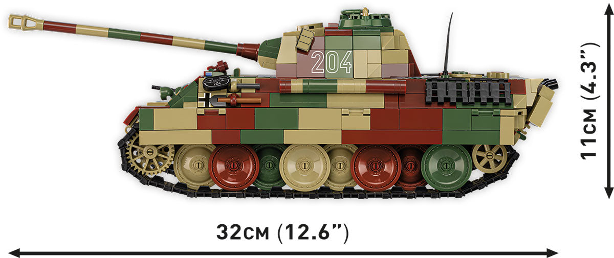 COBI Historical Collection WWII PZ.KPFW. V Panther AUSF. A (SD.KFZ.171) Tank, 1157 Pieces