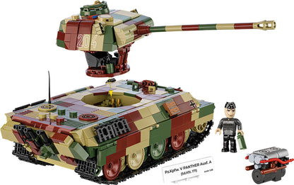 COBI Historical Collection WWII PZ.KPFW. V Panther AUSF. A (SD.KFZ.171) Tank, 1157 Pieces