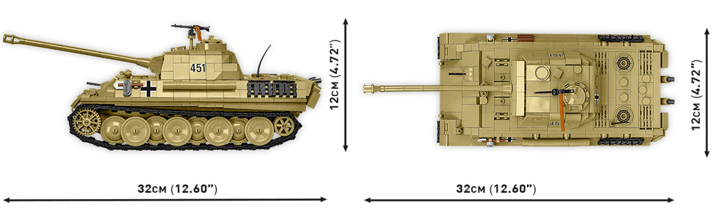 COBI Historical Collection Panzer V Panther AUSF. G "Pudel" Tank