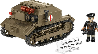 COBI Historical Collection WWII Tankette TK-3 /LE. PZKPFW TK(P) Tank