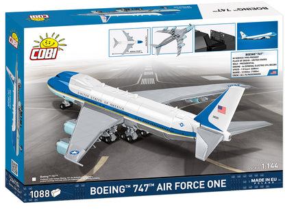 COBI BOEING 747 Air Force One Plane Building Set, 1088 Pieces