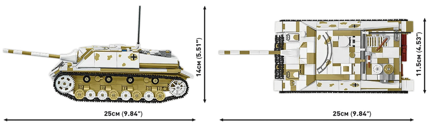 COBI Historical Collection WWII JAGDPANZER IV/70 (V) (Sd.Kfz. 162/1) Vehicle Building Set, 1024 Pieces