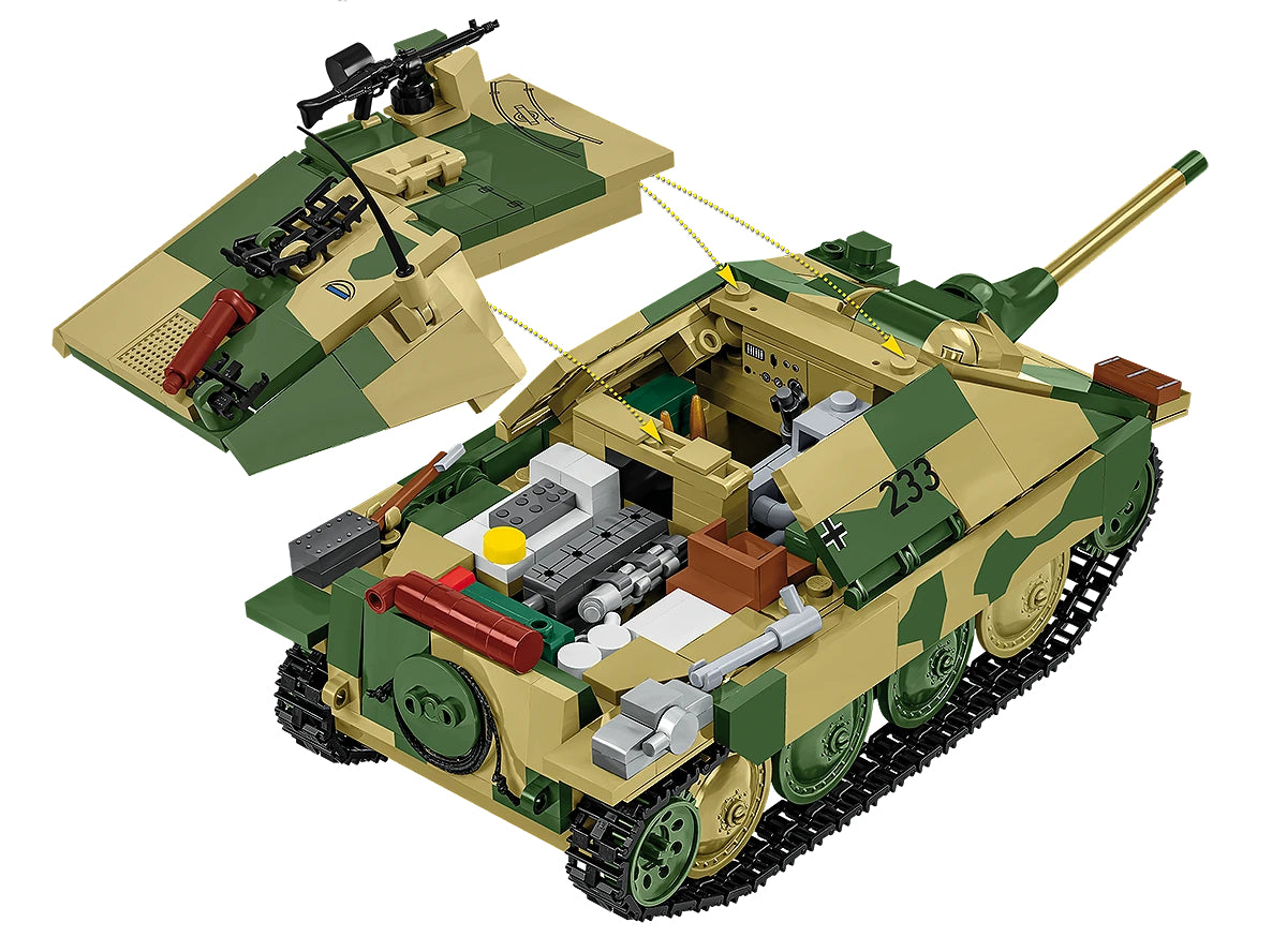 COBI Historical Collection WWII Jagdpanzer 38 Hetzer "Chwat" (Brave) Tank Building Set, 731 Pieces