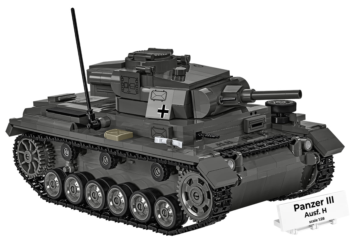COBI Historical Collection WWII Panzer III Ausf. H Tank Building Set, 963-pieces