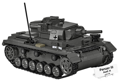COBI Historical Collection WWII Panzer III Ausf. H Tank Building Set, 963-pieces