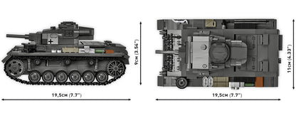 COBI Historical Collection WWII Panzer III Ausf. H Tank Building Set, 963-pieces