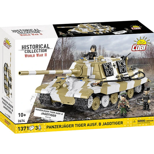 COBI Historical Collection WWII Panzerjäger TIGER Ausf. B JAGDTIGER Building Set, 1371-pieces