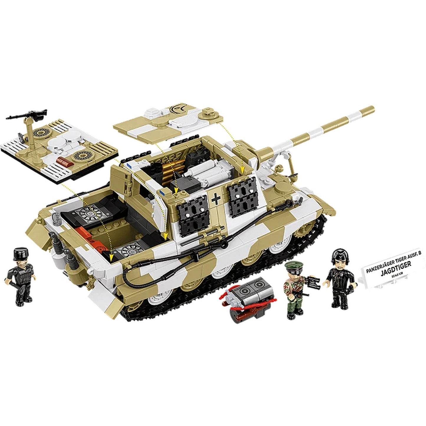 COBI Historical Collection WWII Panzerjäger TIGER Ausf. B JAGDTIGER Building Set, 1371-pieces