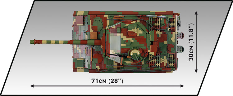 COBI The Tank Museum PzKpfw VI TIGER "131" 1:12 Scale Tank - EXECUTIVE EDITION Building Set, 8000 Pieces