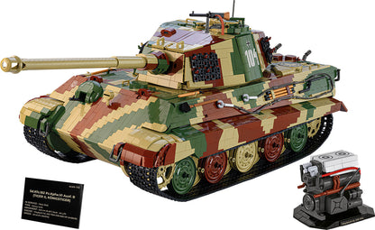 COBI Historical Collection 1:12 Scale WWII Tiger II Konigstiger Tank Building Set, 11170 Pieces