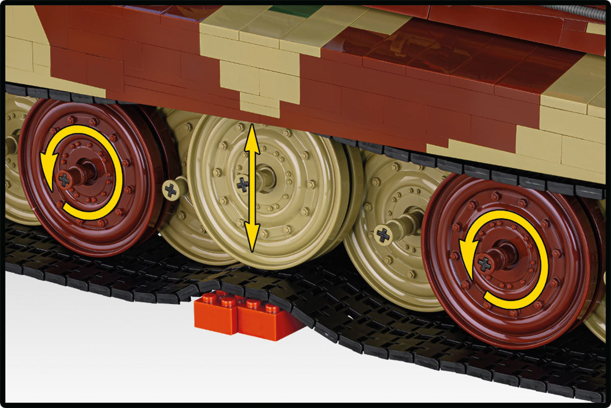 COBI Historical Collection 1:12 Scale WWII Tiger II Konigstiger Tank Building Set, 11170 Pieces