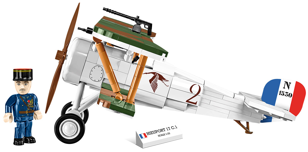 COBI Historical Collection Great War NIEUPORT 17 C.1 110 HP Aircraft Building Set, 277 Pieces